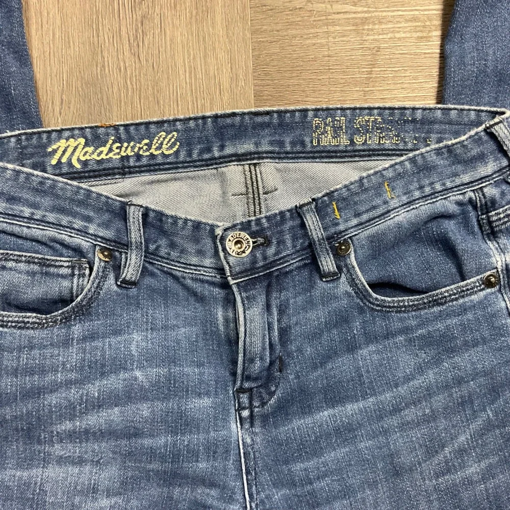Madewell Rail Straight Low Rise Jeans Womens 27x34 Blue Medium Wash Classic Boho